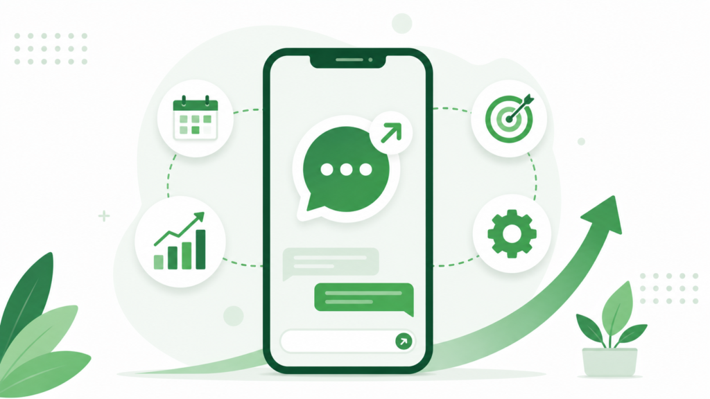 WhatsApp Marketing Strategy Illustration