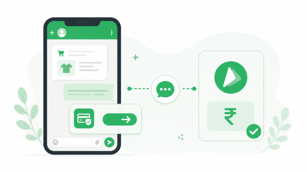 upi payments on whatsapp for business